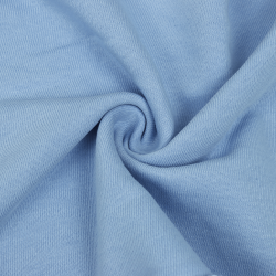 Ткань Футер 3-х нитка, Петля, цвет Светло-Голубой (на отрез)  в Ейске