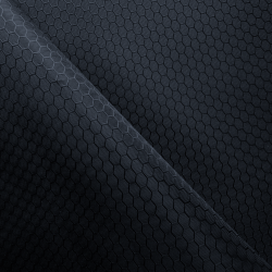 Ткань Оксфорд 300D PU Рип-Стоп СОТЫ, цвет Черный (на отрез)  в Ейске