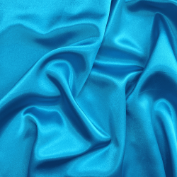 *Ткань Атлас-сатин, цвет Голубой (на отрез)  в Ейске