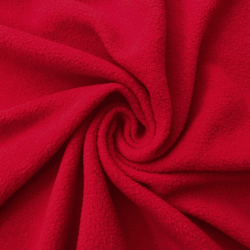 Флис Односторонний 130 гр/м2, цвет Красный (на отрез)  в Ейске