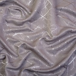 Ткань Блэкаут для штор светозатемняющая 75% &quot;Ледовое тиснение цвет Серый&quot; (на отрез)  в Ейске