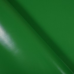 Ткань ПВХ 450 гр/м2, Зелёный (Ширина 160см), на отрез  в Ейске