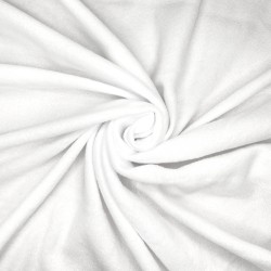 Флис Односторонний 130 гр/м2, цвет Белый (на отрез)  в Ейске