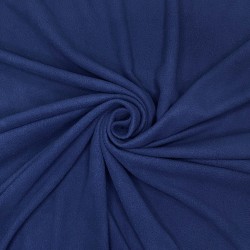 Флис Односторонний 130 гр/м2, цвет Темно-синий (на отрез)  в Ейске