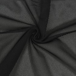 Трикотажная Сетка 75 г/м2, цвет Черный (на отрез)  в Ейске