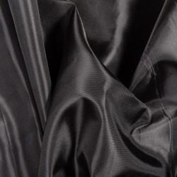 Ткань подкладочная Таффета 190Т, цвет Черный (на отрез)  в Ейске