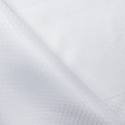 Ткань Оксфорд 300D PU Рип-Стоп СОТЫ, цвет Белый (на отрез)  в Ейске