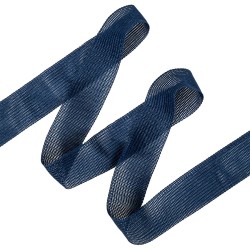 Окантовочная лента-бейка, цвет Синий 22мм (на отрез)  в Ейске