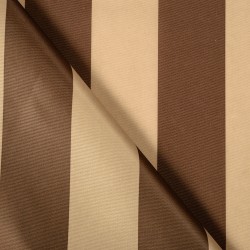 Ткань Оксфорд 300D PU, Бежево-Коричневая полоска (на отрез)  в Ейске