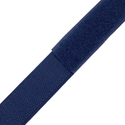 Контактная лента 25мм цвет Тёмно-Синий (Велькро-липучка), на отрез  в Ейске