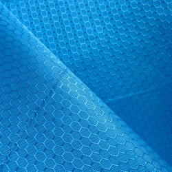 Ткань Оксфорд 300D PU Рип-Стоп СОТЫ, цвет Голубой (на отрез)  в Ейске