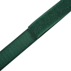 Контактная лента 25мм цвет Зелёный (велькро-липучка, на отрез)  в Ейске