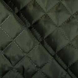 Стеганая подкладочная ткань с синтепоном (100гр/м2), цвет Хаки (на отрез)  в Ейске