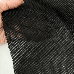 Сетка 3D трехслойная Air mesh 165 гр/м2, цвет Черный (на отрез)  в Ейске