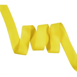 Окантовочная лента-бейка, цвет Жёлтый 22мм (на отрез)  в Ейске